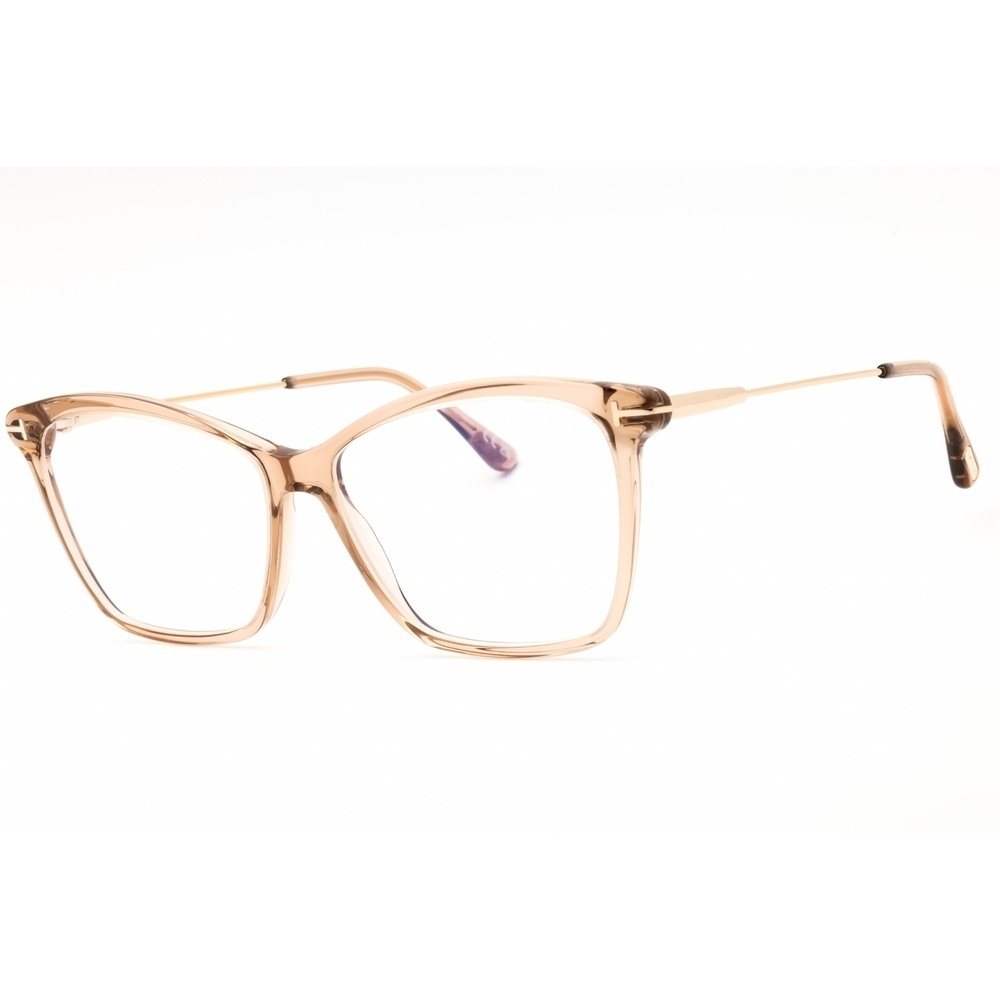 Tom Ford FT5687 Eyeglasses Light Brown Acetate Cat-Eye